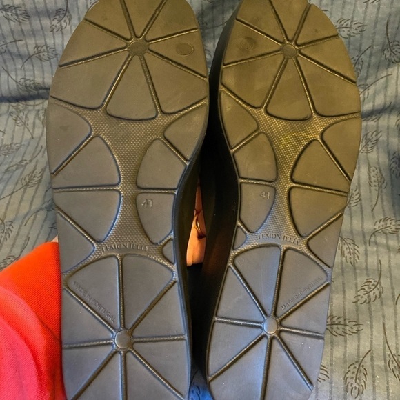 Lemon Jelly Sunny platform vegan slides in black US 10 41 - Picture 3 of 5